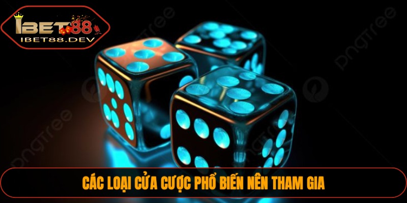 Các loại cửa cược phổ biến nên tham gia